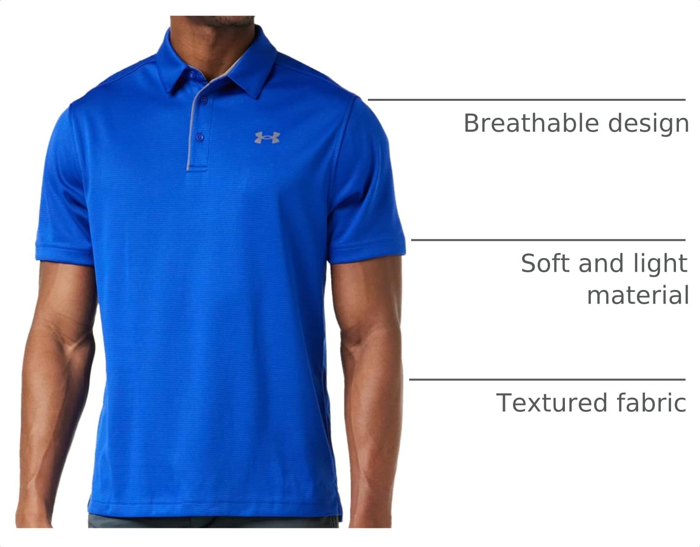 Under Armour Men's UA Tech Polo XXLT Blue