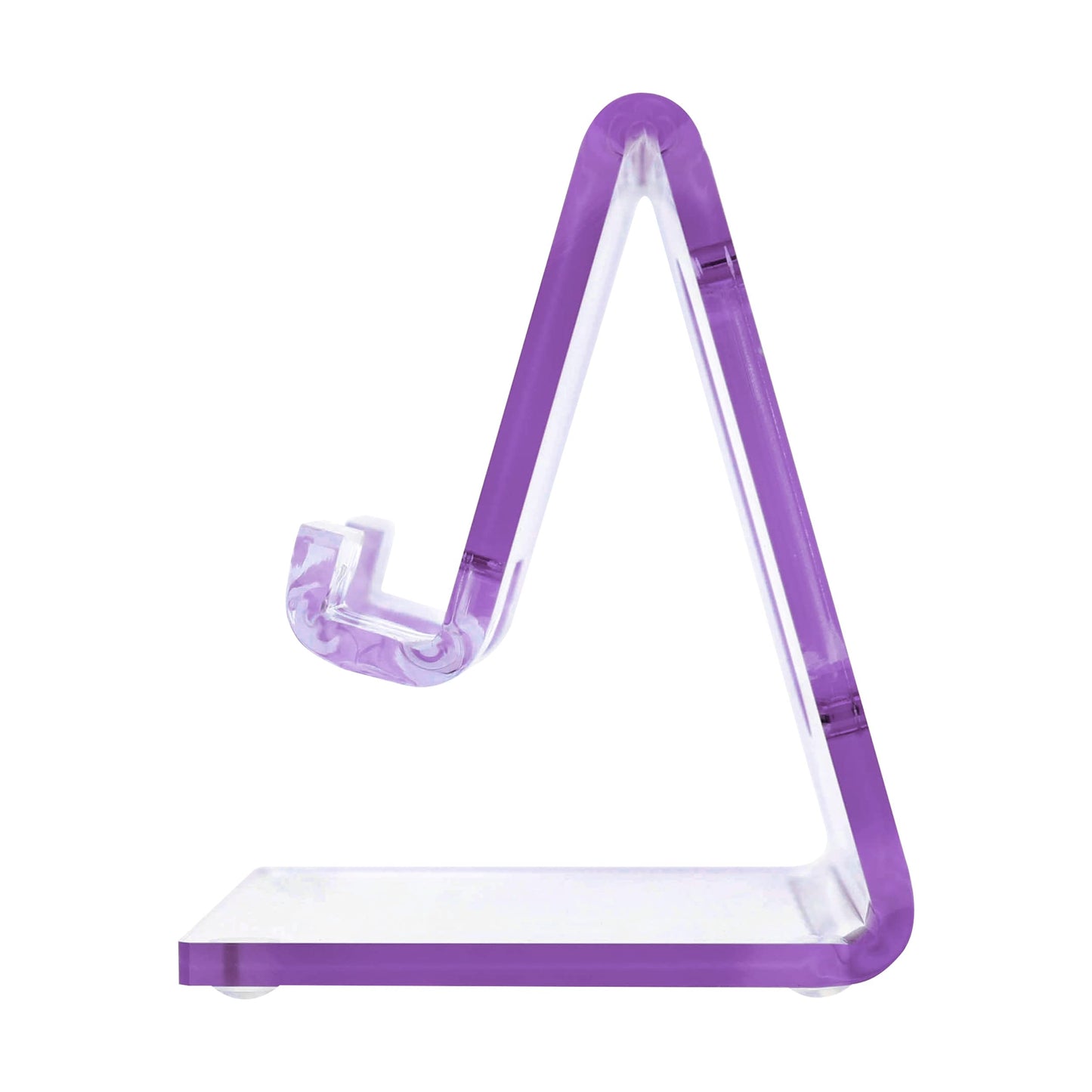 OfficeGoods Acrylic Phone Holder Aesthetic Desk Phone Stand, Compatible with 4-8 inch screens, Office Decor and Work from Home Essentials - Purple