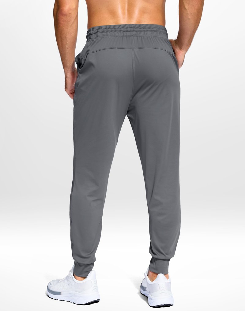 G Gradual Men's Joggers Lightweight Athletic Workout Pants with Pockets Stretch Track Running Sweatpants for Men Gym Sports,Graphite Grey,M