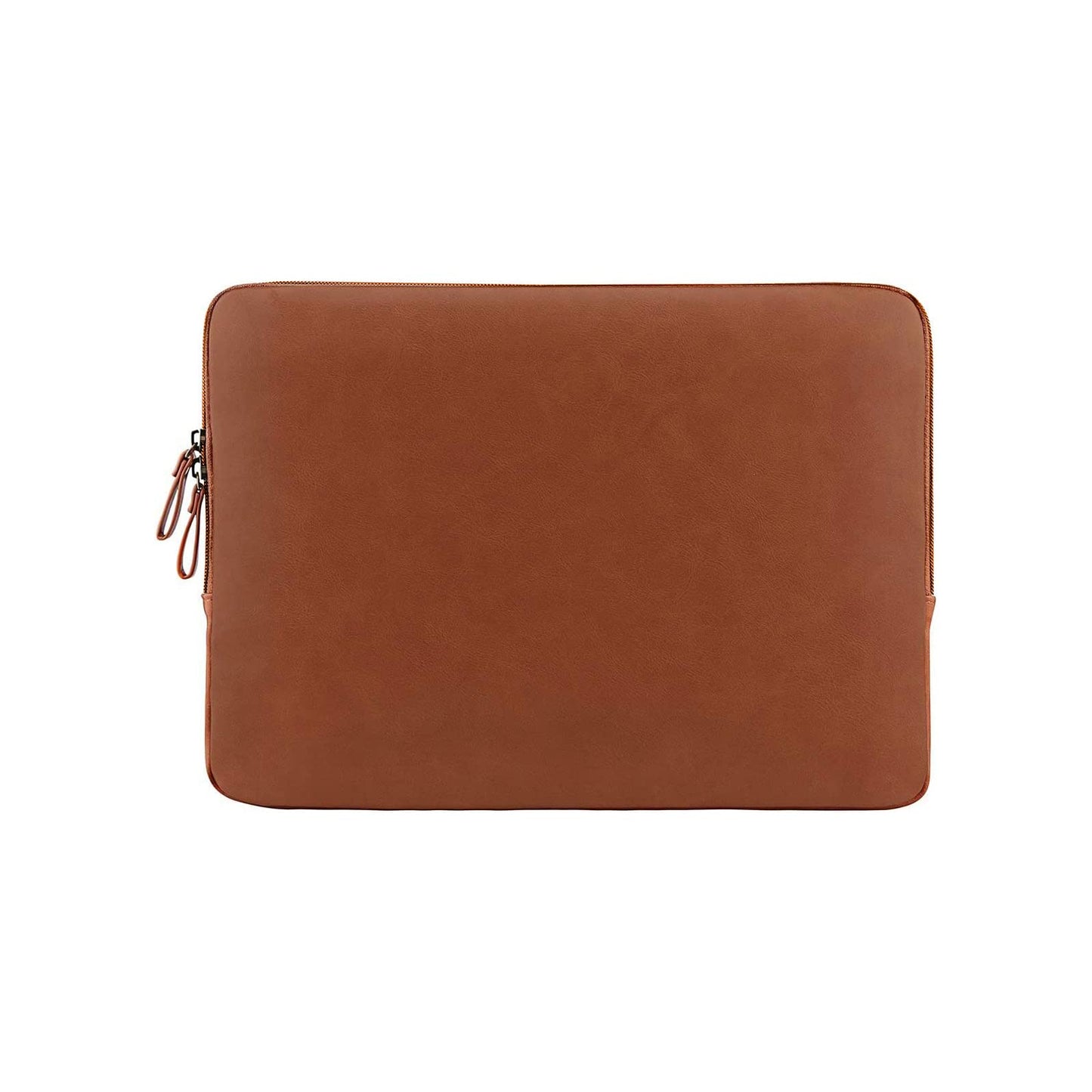 MOSISO Laptop Sleeve Bag 16 inch Compatible with MacBook Air 15 inch 2026-2023 M4 M3 M2/Pro 16 inch 2026-2019 M4 M3 M2 M1, 15-15.6 inch Notebook, PU Leather Padded Bag Waterproof Case, Brown