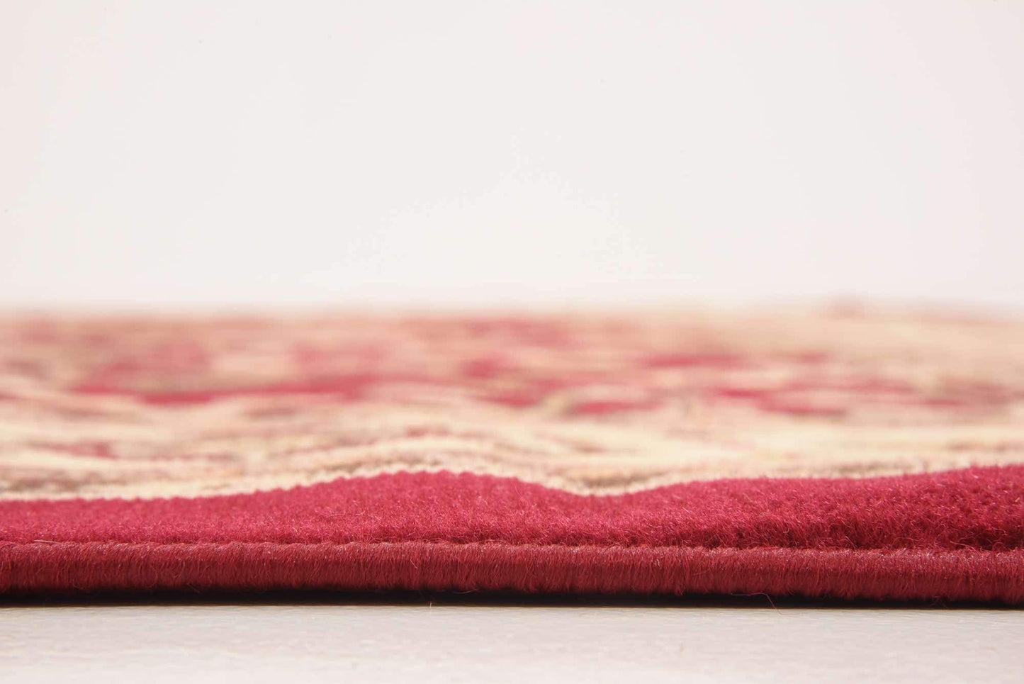 Unique Loom Sialk Hill Collection Area Rug - Washington (7' 10" Square Burgundy/Cream)