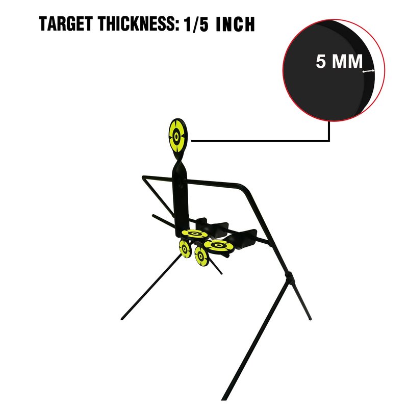 Atflbox Resetting Targets for Pellet Guns,Steel Targets for Shooting and Hunting, Rated for .177 .22 Caliber Airgun Rifle