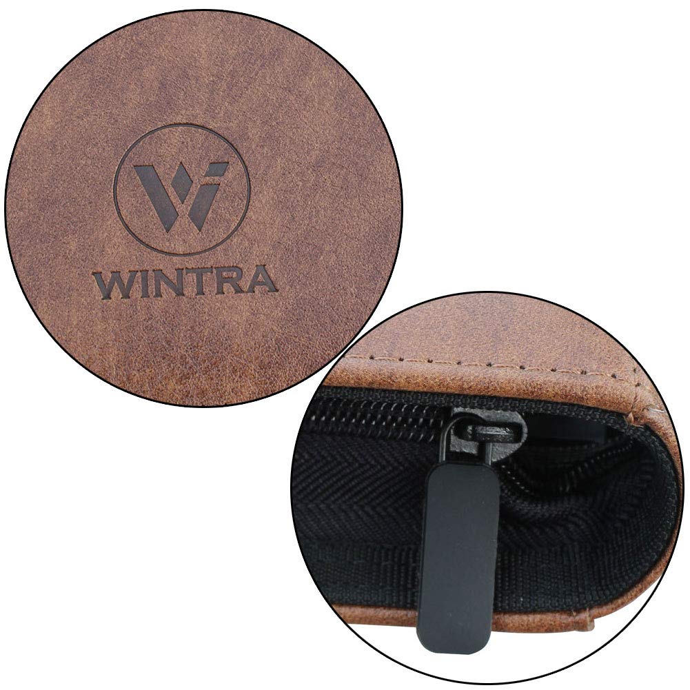 WINTRA 504 Pockets Classical Brown leather Card Binder, Premium 9-Pocket Trading Card Collectors Album, Side Load Card Holder for Various Trading Cards (Brown)