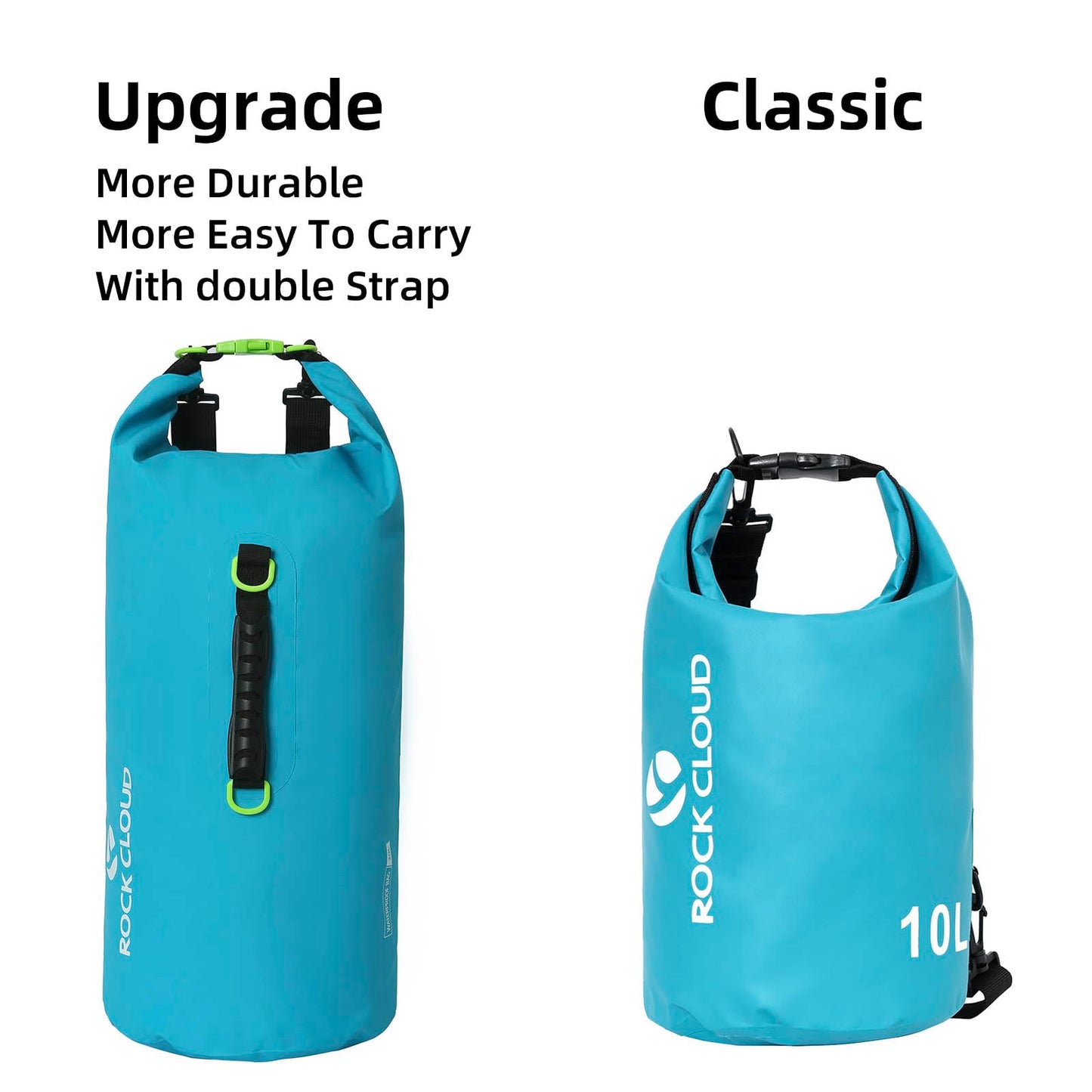 ROCK CLOUD Dry Bag Waterproof 20L Dry Sack for Kayaking Rafting Boating Beach Surfing Swimming Canoe Camping Hiking Fishing Ski