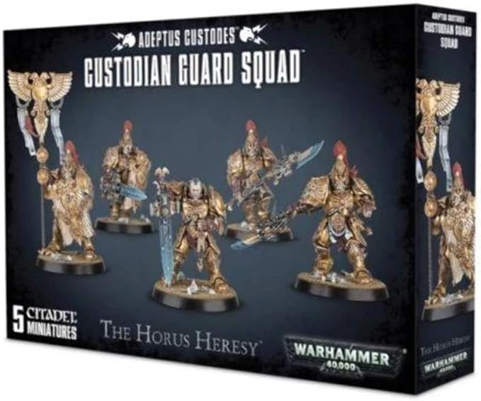 Games Workshop 99120108006 Adeptus Custodes Custodian Guard Miniature GameBlack