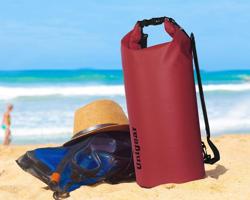 Dry Bag Sack, Waterproof Floating Dry Gear Bags for Boating, Kayaking, Fishing, Rafting, Swimming, Camping and Snowboarding (Red, 5L)
