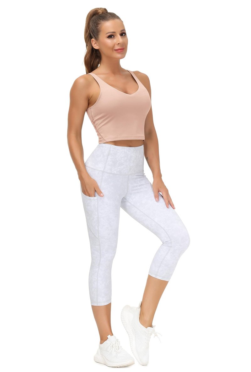 Women’s Longline Sports Bra Wirefree Padded Medium Support Yoga Bras Gym Running Workout Tank Tops(Soft Pink, X-Large)