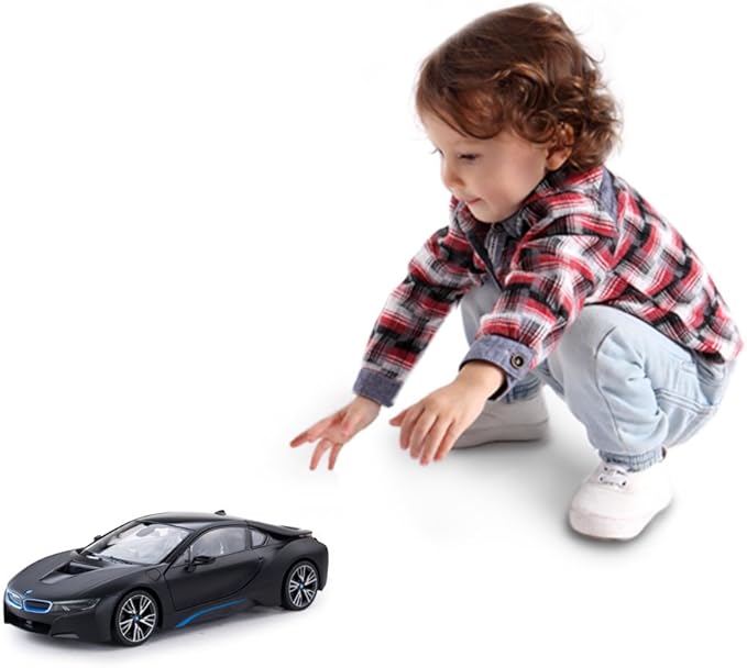 RASTAR Remote Control Car 1:14 BMW i8 Radio Remote Control Racing RC Toy Car Model Vehicle Open Doors by RC MattBlack