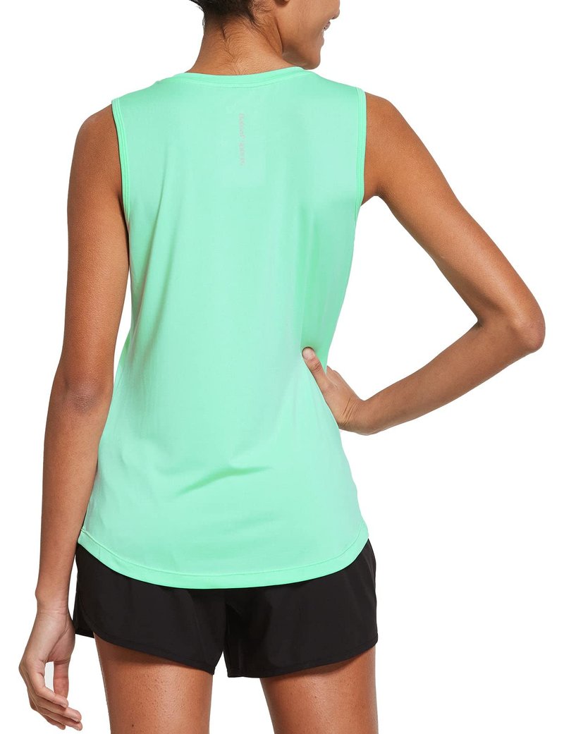 baleaf Women's Sleeveless Workout Shirts Exercise Running Tank Tops Active Gym Tops Mint Size XS