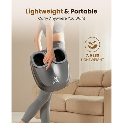 BOB AND BRAD Foot Massager with Heat and Remote, Shiatsu Deep Kneading Electric Feet Massager Machine for Plantar Fasciitis, Men Size 12