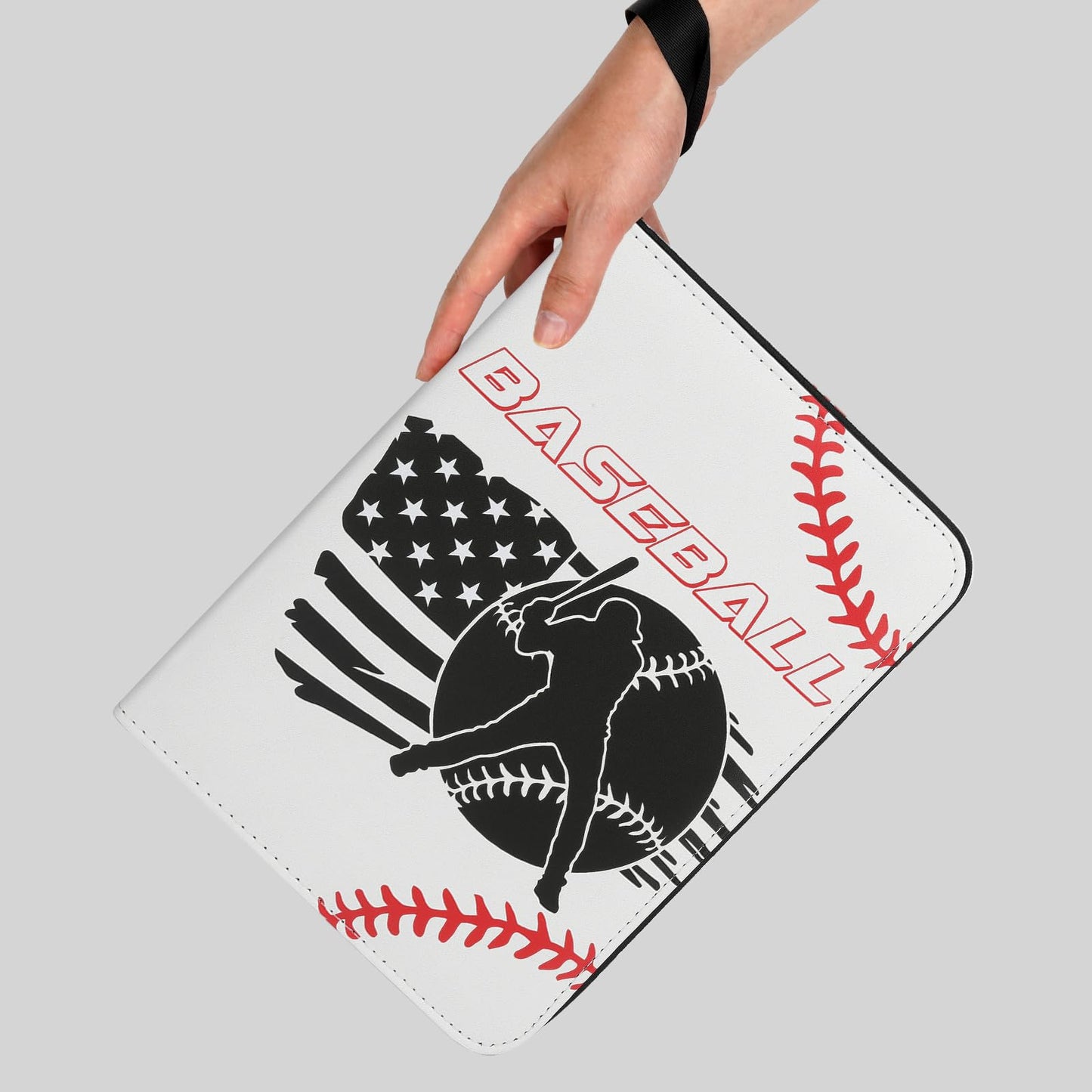 Baseball Card Binder with Sleeves, 900 Pockets Trading Card Binder,9 Pocket Card Binder Holder Album Storage Organizer Case Compatible with Topps Baseball Card and other Trading Cards