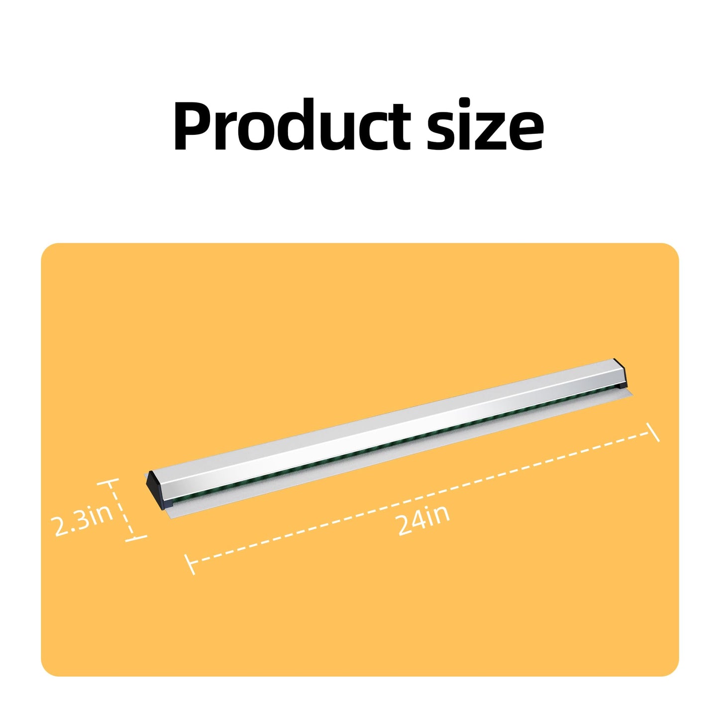 LYAYAN 2 Pack Restaurant Ticket Holder, 24 Inch Receipt Holder for Kitchen Office Wall Refrigerator Home Pub Bar Cafe (Silver, 2Pcs)