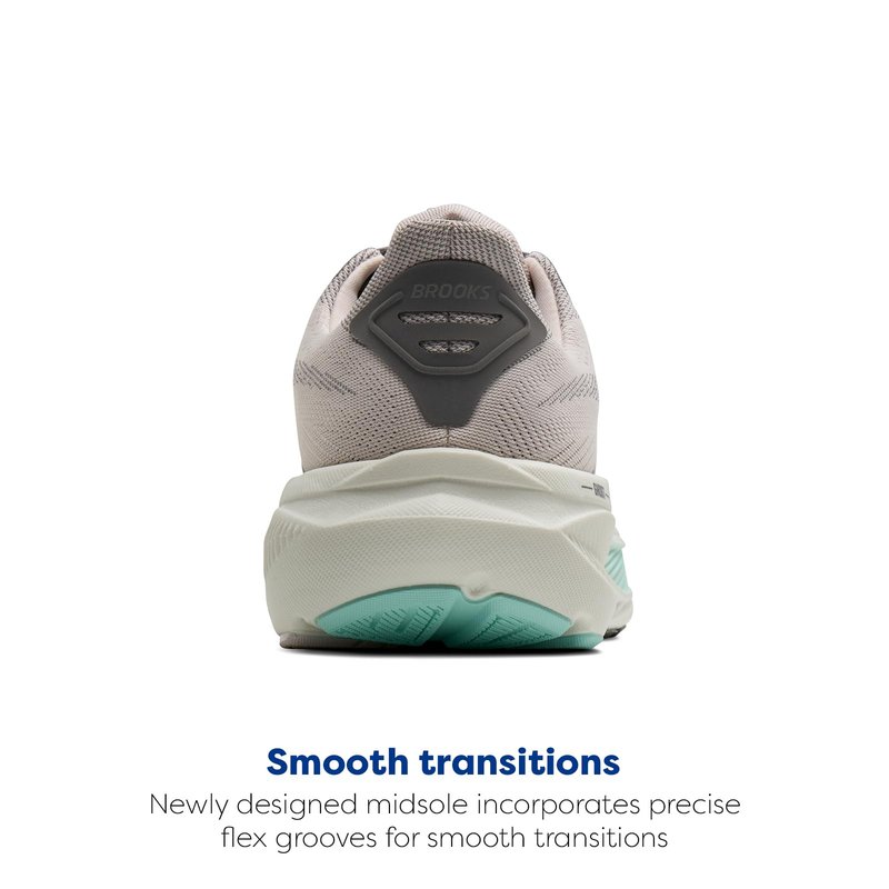 Brooks Women’s Ghost 17 Neutral Running Shoe - Mauve/Yucca/Bluewash - 8.5 Medium
