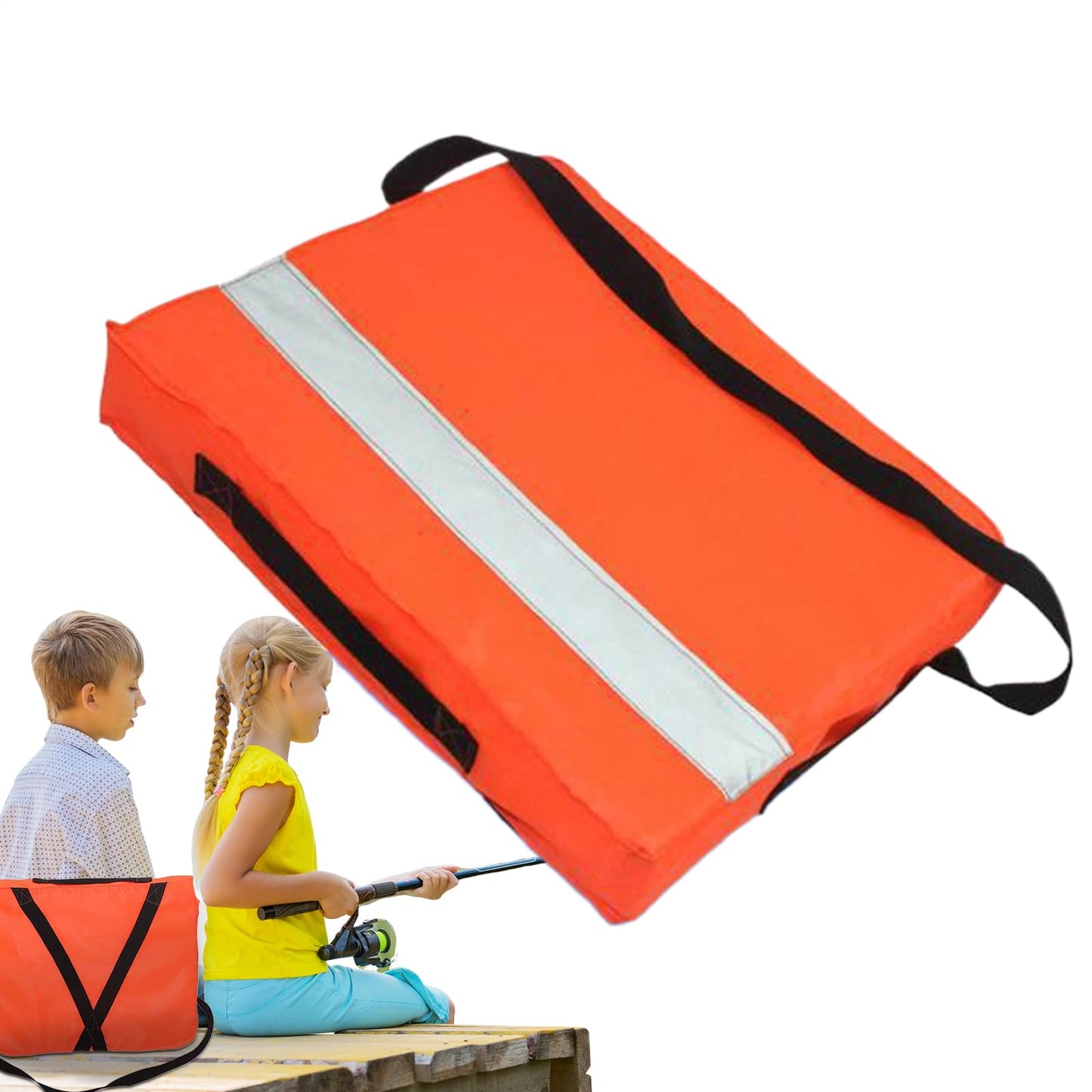Boat Cushions Flotation, Floating Rescue Gear, Life Preserver with Strap Rescue Device, for Swimming Marine Pool Paddle Board
