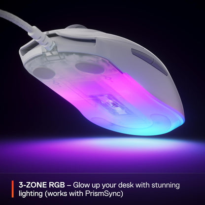 SteelSeries Rival 3 Wireless Gen 2 Gaming Mouse — 2.4GHz and Bluetooth — 18000 DPI TrueMove Air Optical Sensor — 60 Million Click Durability — Light-Weight — 100% PTFE Feet — Black
