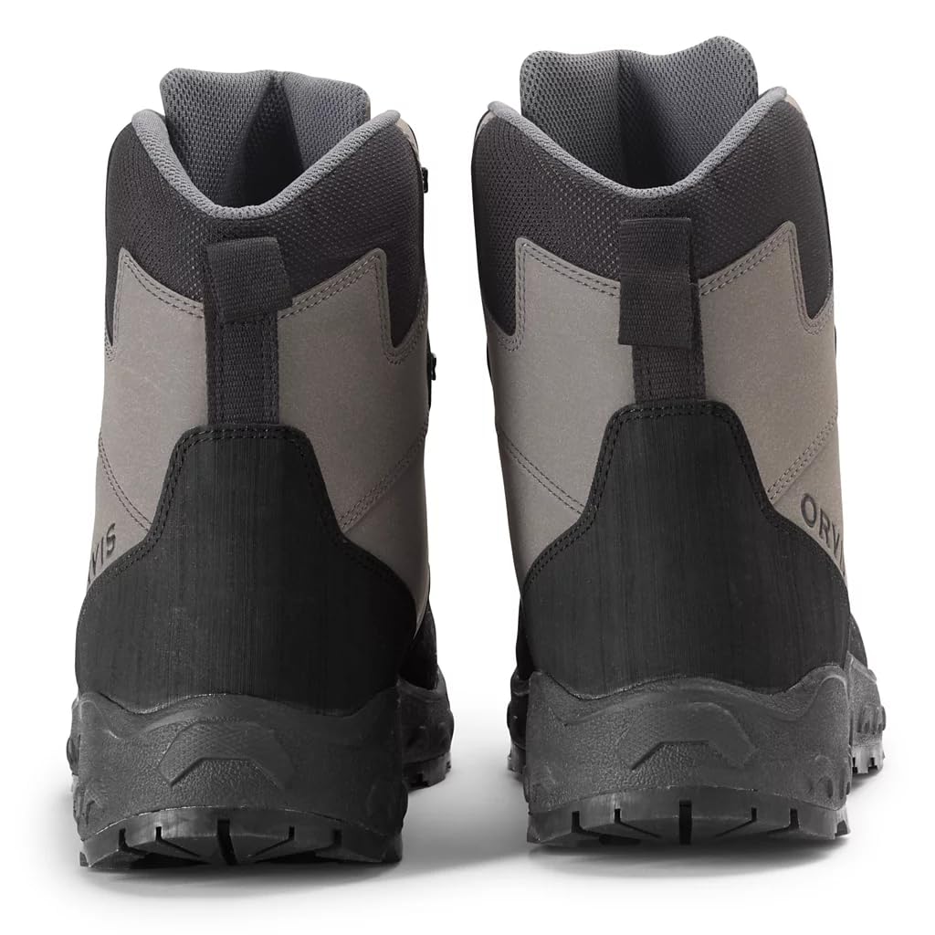 Orvis Clearwater Wading Boots for Men - Heavy Duty Non Slip Men’s Fishing Waders with Rubber Toe Bumper and Felt Bottom, Gravel - 15