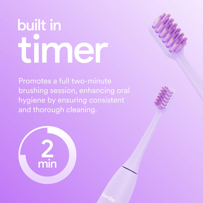 HISMILE Electric Toothbrush, 3 Brushing Modes, Smart Timer, Rechargeable Electric Tooth Brush for Adults and Children, Soft-Tapered Bristles, Mode Memory (Pink)