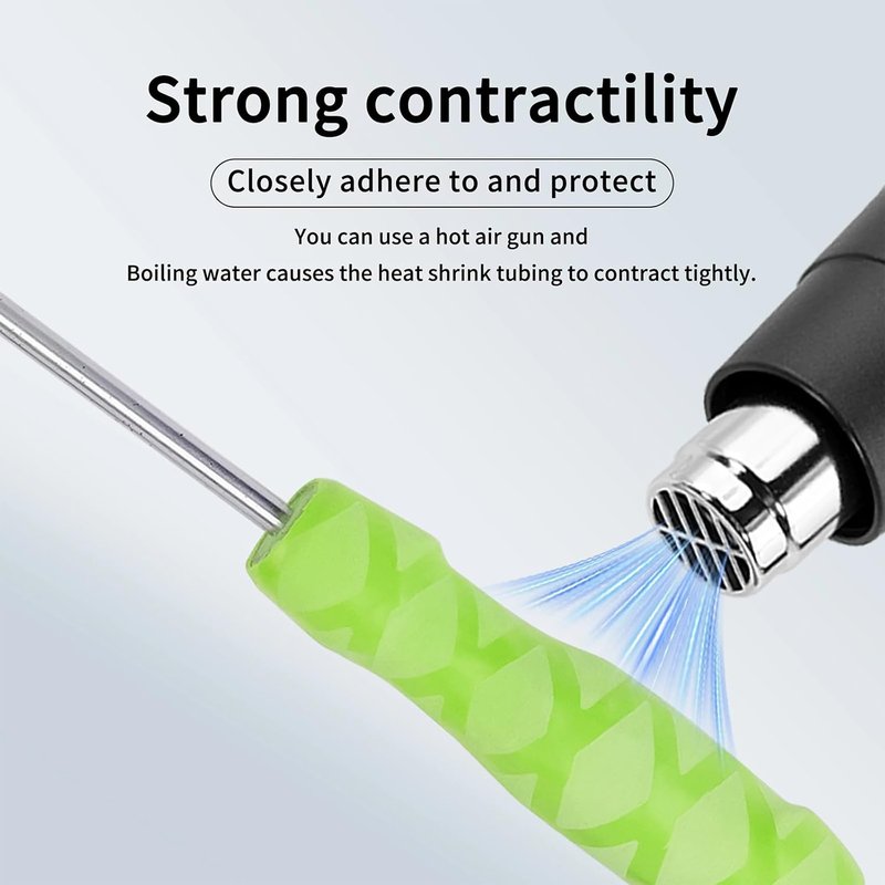 Anti-Slip Heat Shrink Tubes - Luminous Glow in The Dark | Waterproof & Wear-Resistant, 1 Meter, 18mm Diameter