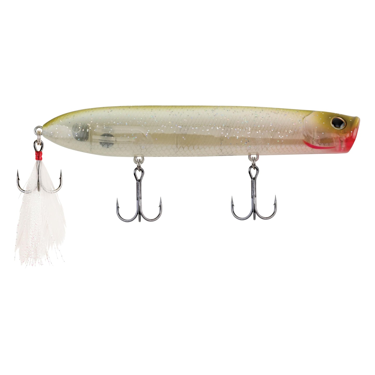 Berkley Choppo Topwater Fishing Lure, HD Golden Shiner, Size 90, Cupped Propeller Tail for Balance of Sound and Spray, Equipped with Sharp Fusion19TM Hook