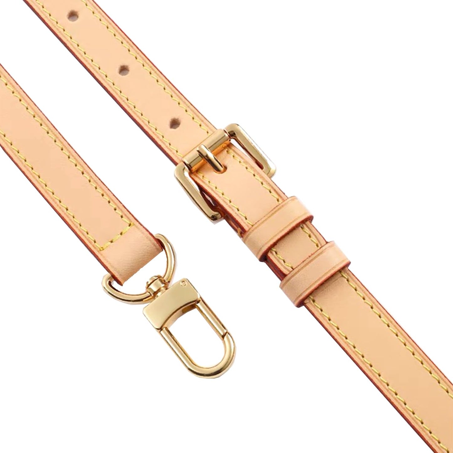 Vachetta Leather Crossbody Strap for SPEEDY L V Handbag Replacement Shoulder Strap（Length39-47 in *Width 0.59in）