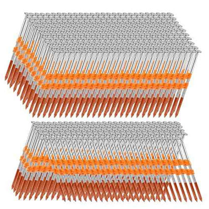 21 Degree Framing Nails 1000 Count, 3-1/2-Inch x .131¡± Ring Shank, Full Round Head Hot Dipped Galvanized, for Pneumatic Electric 20 to 22 Degree Framing Nailer