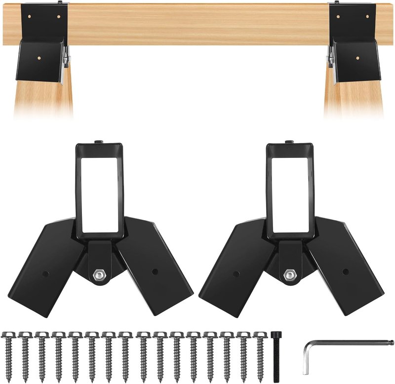Heavy Duty 2x4 Target Stand Brackets - Adjustable Steel Hanger for A-Frame Swing Sets | 2 Pcs
