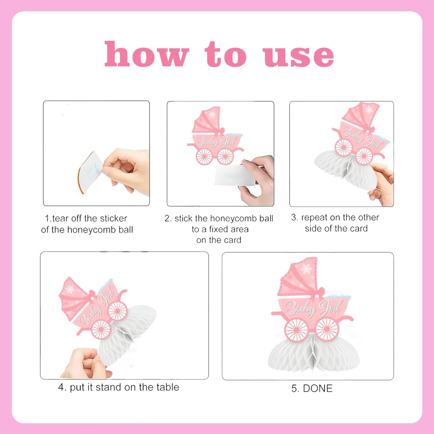 36PCS Little Snowflake Baby Shower Decorations, Pres-Strung Pink Baby It’s Cold Outside Baby Shower Decor, Winter Pink White Little Snowflake It’s A Girl Decorations, Winter Wonderland Party Supplies