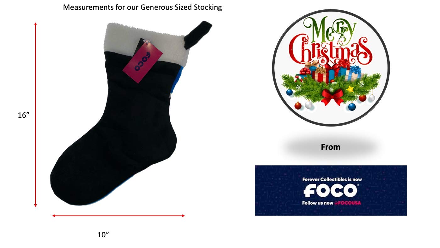 FOCO Dallas Cowboys NFL Christmas Stocking – Plush Limited Edition Holiday Stocking – Represent The NFC East and Show Your Team Spirit with Officially Licensed Football Fan Decorations