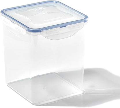 LOCK & LOCK Easy Essentials Pantry Food storage containers with lids / Pantry storage / Airtight containers, BPA free - Square - 11 cup - Great for Sugar, Clear