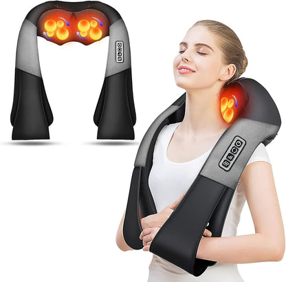 AERLANG Fathers Day Dad Gifts Neck Massger,Shiatsu Neck and Back Massager with Heating Neck and Shoulder Massager Deep Kneading Pillow for Massage Home Office Car Use Gifts for Women Men Dad Mom