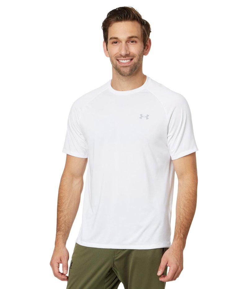 Under Armour Men's Tech 2.0 Short-Sleeve T-Shirt , White (100)/Overcast Gray, 5X-Large