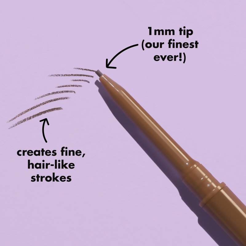 e.l.f. Micro-Fine Brow Pencil, Waterproof Brow Color & Spoolie For Shaping Brows & Creating A Feathered Natural-Looking Finish, Vegan & Cruelty-Free, Taupe