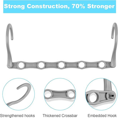 DUCOO 10 PCS Space Saving Hangers, 5-Hole Magic Hangers