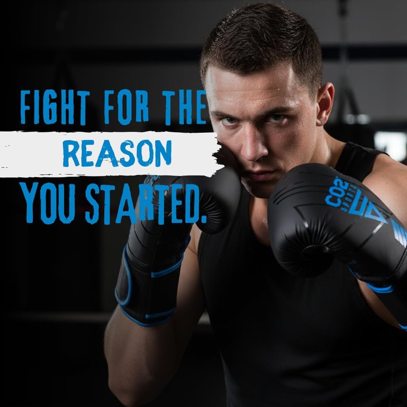 CO2 Sports Titan Boxing Gloves, Pro Training Sparring, Maya Hide Leather, Muay Thai MMA Kickboxing, Men Women Adult, Focus Mitts, Ventilated Palm, Multi Layered, 8 10 12 14 16 18 Oz (Blue, 16 OZ)