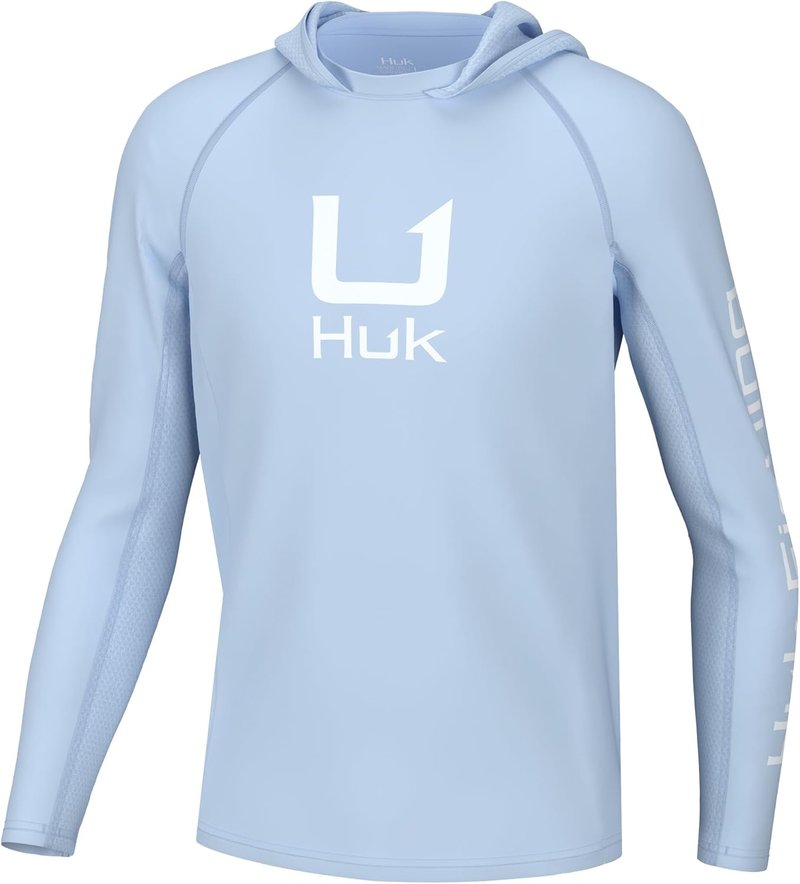 HUK Boys' Fishing Hoodie - Icon X Sun Protection Shirt for Kids | Lightweight & Comfortable