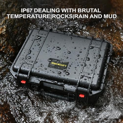 Hard Case for Dewalt Angle Grinder - Tool Bag for Dewalt 20V MAX XR Grinder Tool DCG412B, Waterproof & Shockproof Tool Box for Grinder/Cutting Wheels/Battery/Charger/Side Handle (Case Only)