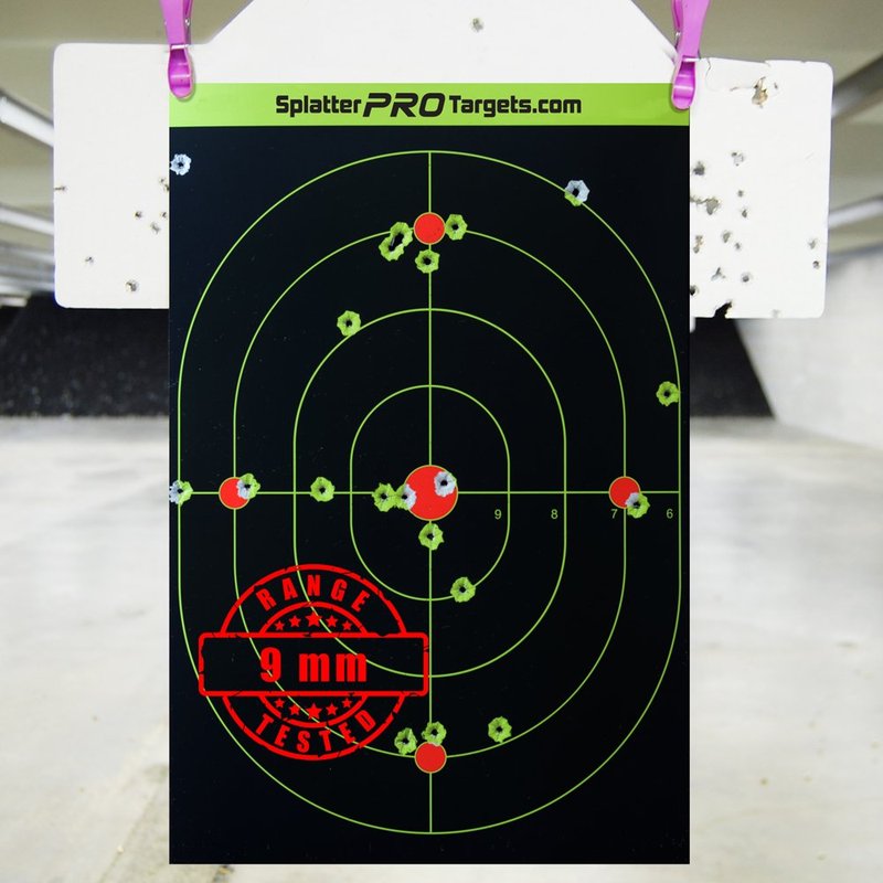 12x18 Splatter Targets. Shots Burst with a Bright Splatter Upon Impact. Instantly See Your Shots. (10)