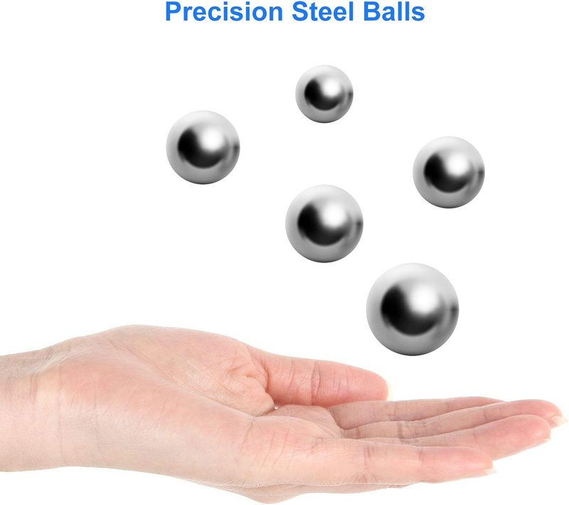 Precision Steel Bearing Balls - 1200 Pcs 9mm Slingshot Ammo | Ideal for Hunting & Target Practice