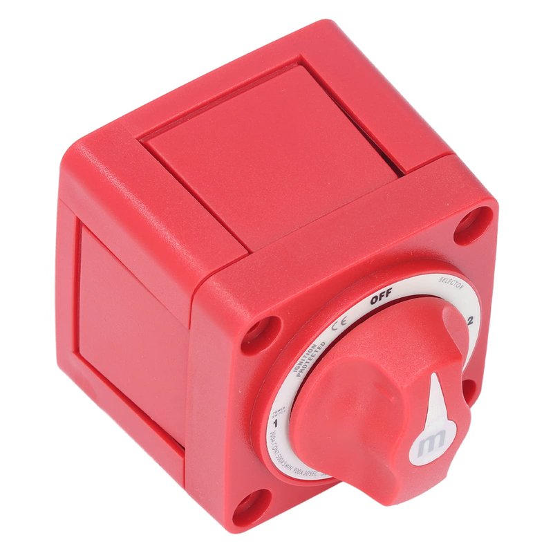 Battery Switch Boat Battery Disconnect Switch 300A 3 Position, High Sensitivity Dual Circuit Power Disconnect Cut Off Isolator for Marine Boat Car Truck Trailer RV, M Series Battery ON Off Kit