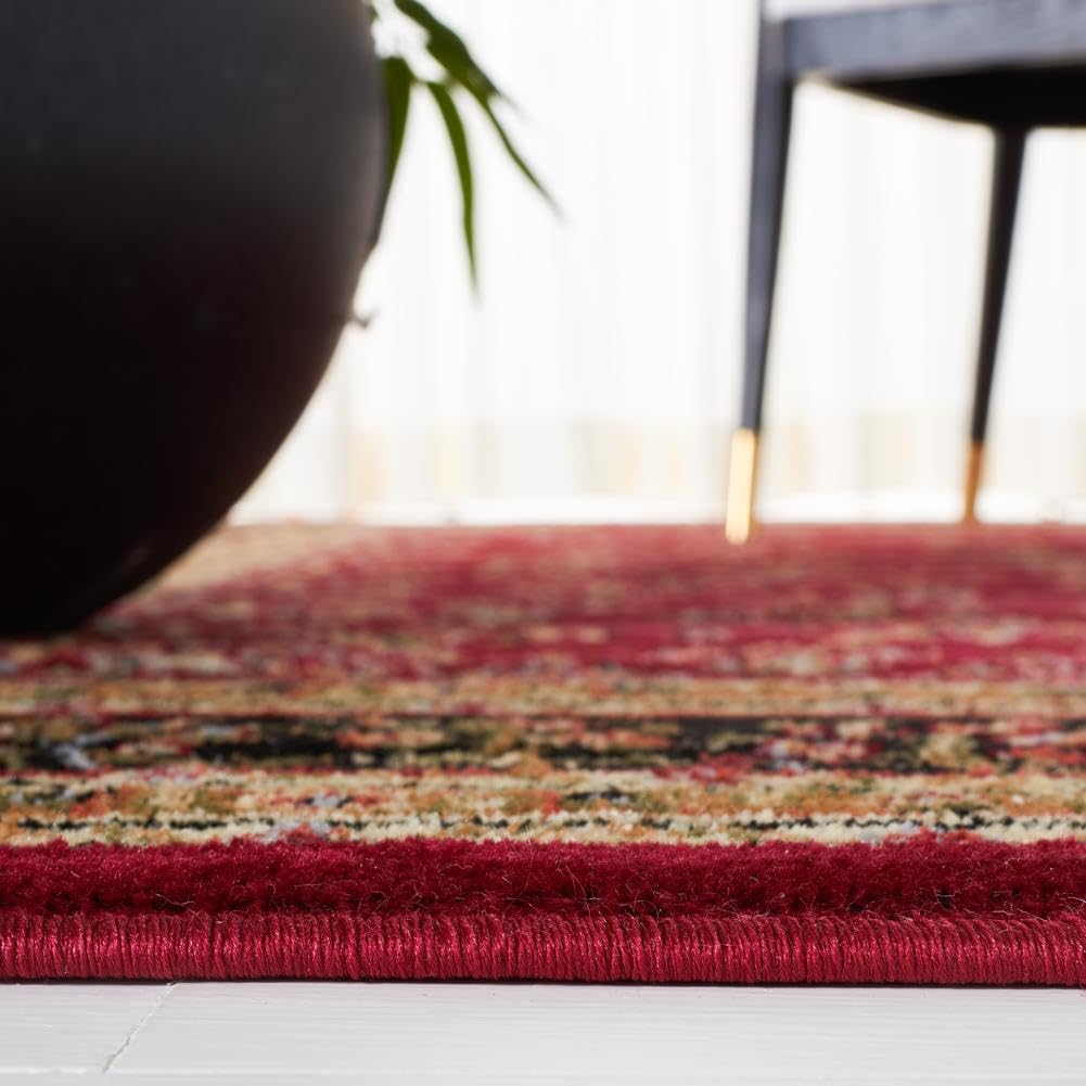 SAFAVIEH Area Rug 8x10 - Lyndhurst Collection - Large - Red & Black, Traditional Oriental Design, Non-Shedding & Easy to Clean, Ideal for Living Room, Bedroom, Dining Space (LNH331B)