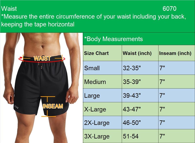 NELEUS Men's 2 in 1 Running Shorts with Liner,Dry Fit Workout Shorts with Pockets,6070,2 Pack,Black/Red,US L,EU XL