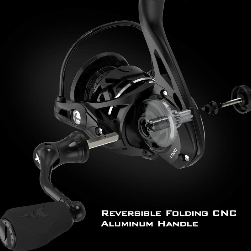 KastKing Zephyr Spinning Reel,Size 1000 Fishing Reel, Light Weight Ultra Smooth Powerful Spinning Fishing Reels