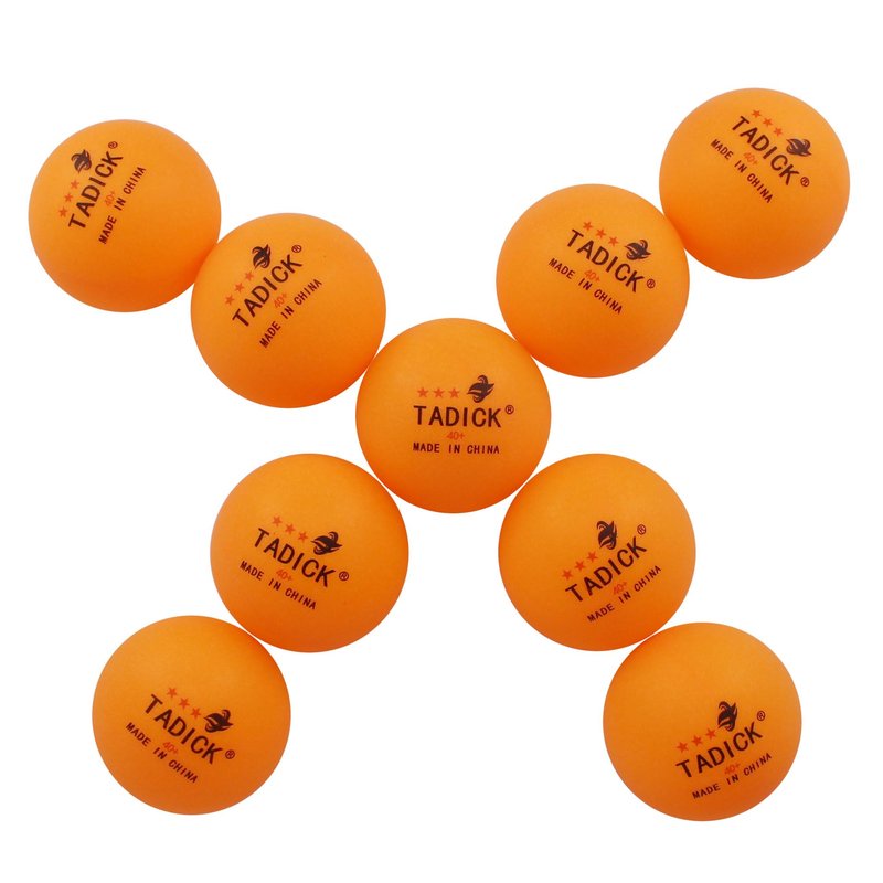 TADICK Quality 140 Pack Practice New Material Ping Pong Balls, 3-Star Training Table Tennis Balls, Bulk Pong Balls (Orange)