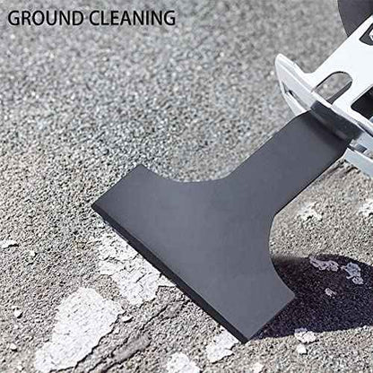 4PCS Reciprocating Saw Scraper Blade, High Carbon Steel Tile Cleaning Tools for Removing Tile Grout Glue Gaps Adhesives, Wall Cleaning, Metal derusting (Black)
