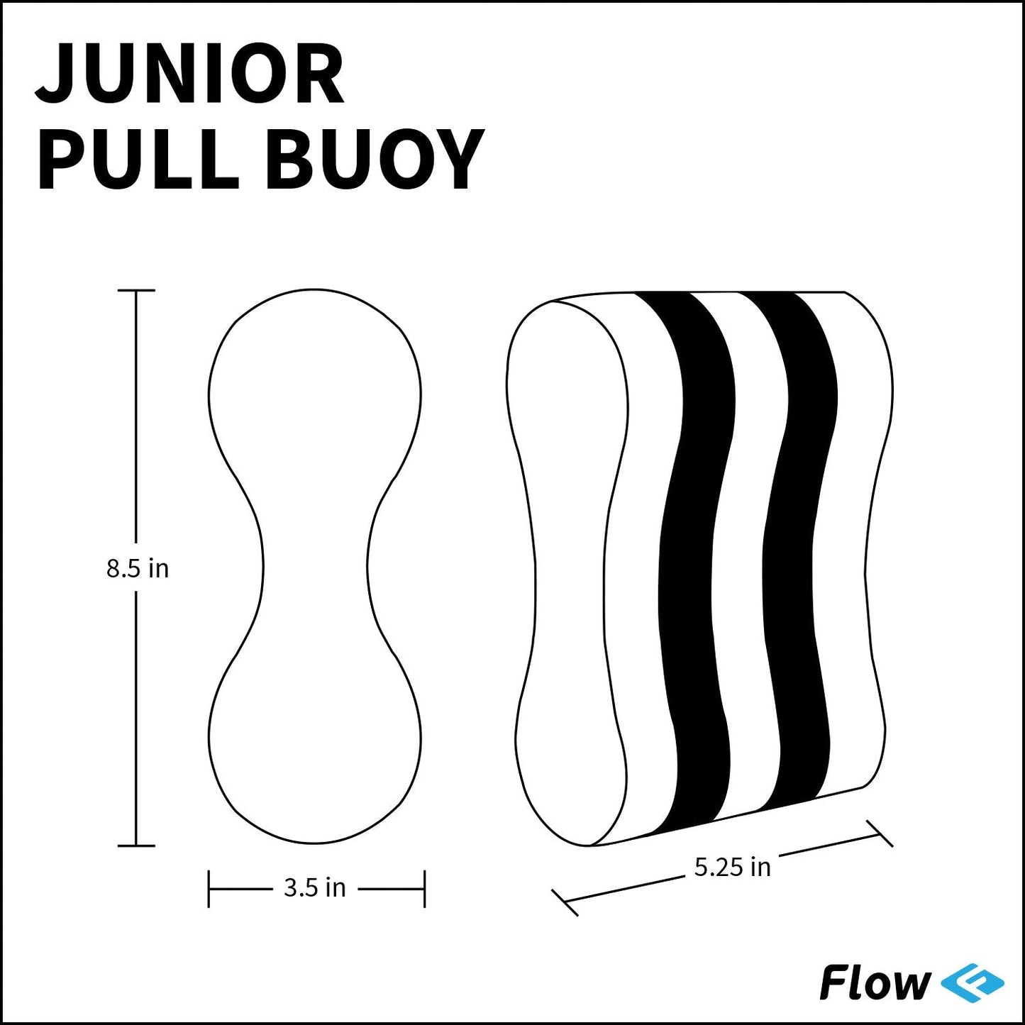 Flow Swim Gear Training Pull Buoy - Pull Float for Pool Lap Swimming in Adult and Junior Sizes (Pink/Black, Adult)