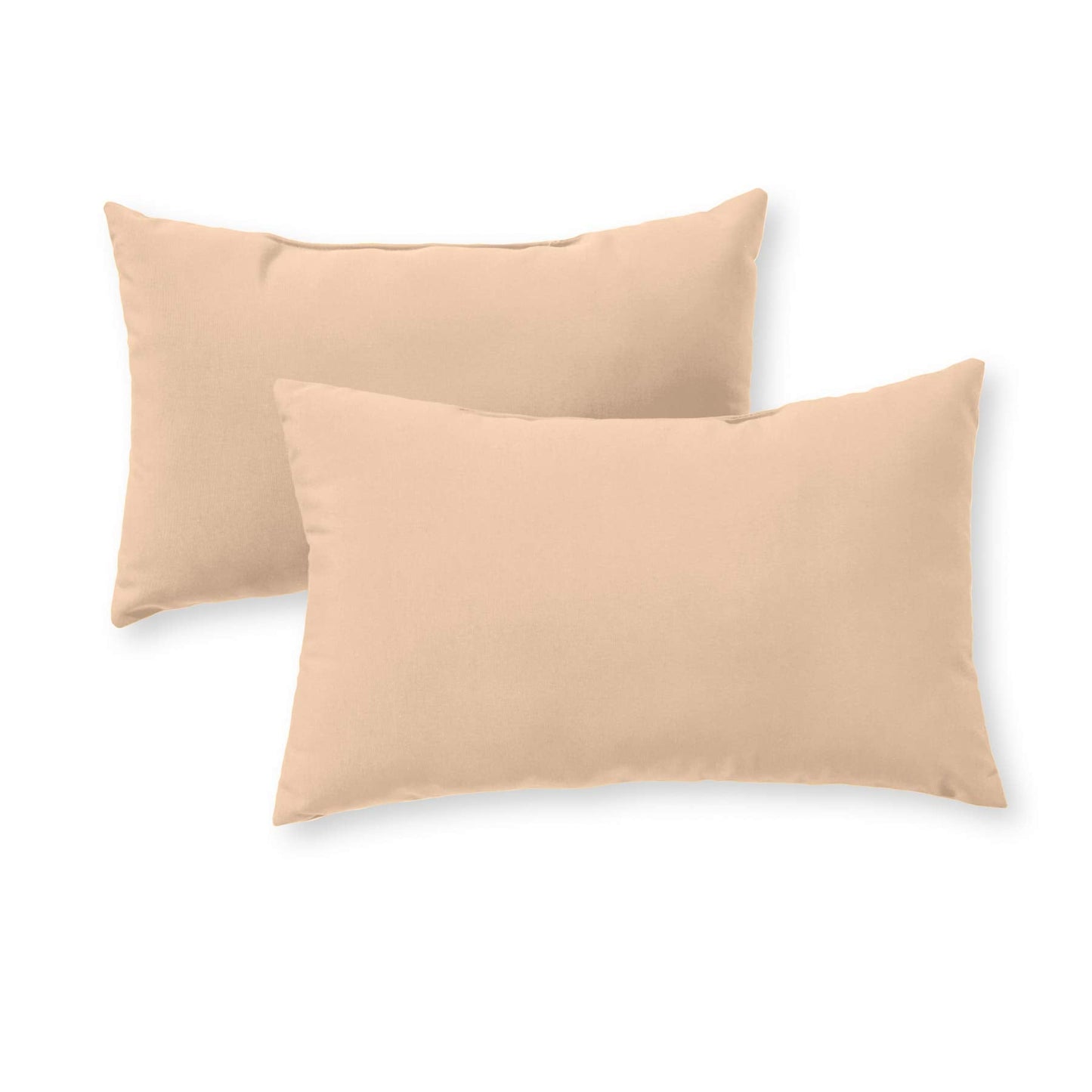 Greendale Home Fashions 2-Pack Outdoor 19x12 inch Rectangle Decorative Throw Pillow, Sanddollar
