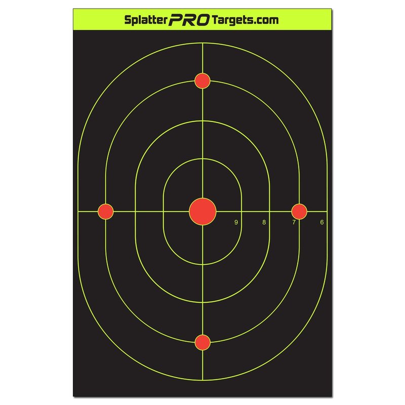 12x18 Splatter Targets. Shots Burst with a Bright Splatter Upon Impact. Instantly See Your Shots. (10)