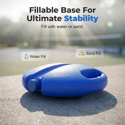 HISKI Tennis Ball Training Baseboard, Tennis Trainer Equipment Set, Tennis Trainer Ball with String, Tennis Trainer Rebound Ball, Multifunction Tennis Practice Rebounder for Backyard (Blue-1PC)