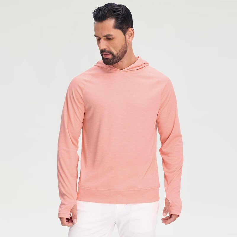 M MAELREG Hoodies for Men Golf Athletic Texture Sweatshirts Feather Weight Dry Fit Performance Midlayer Mens Hoodies Pullover