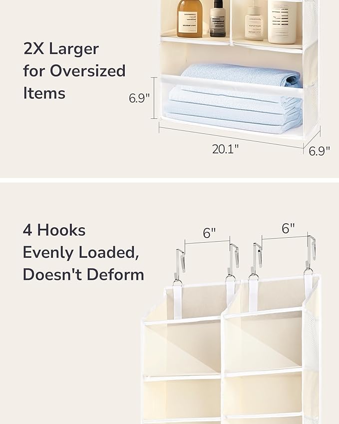 ULG Over the Door Organizer, 5-Tier Extra Large Hanging Storage